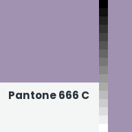 Color chip: Pantone 666 C
