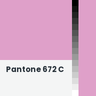 Color chip: Pantone 672 C