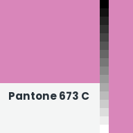 Color chip: Pantone 673 C