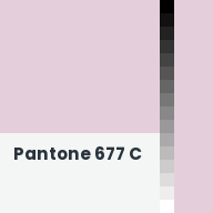 Color chip: Pantone 677 C