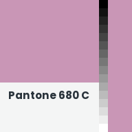 Color chip: Pantone 680 C