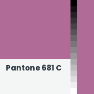 Color chip: Pantone 681 C
