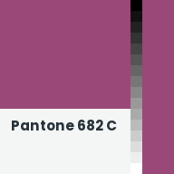 Color chip: Pantone 682 C