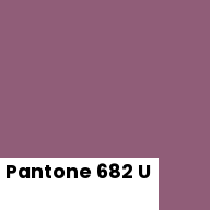 Color chip: Pantone 682 U