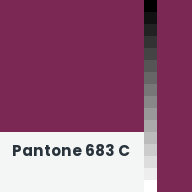 Color chip: Pantone 683 C