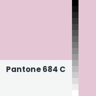 Color chip: Pantone 684 C