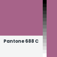 Color chip: Pantone 688 C