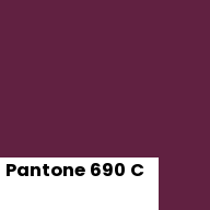 Color chip: Pantone 690 C