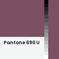Color chip: Pantone 690 U