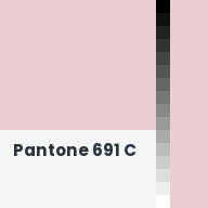 Color chip: Pantone 691 C