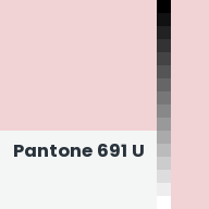 Color chip: Pantone 691 U