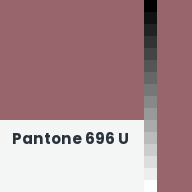 Color chip: Pantone 696 U