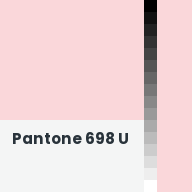 Color chip: Pantone 698 U