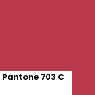 Color chip: Pantone 703 C