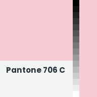 Color chip: Pantone 706 C