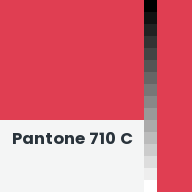 Color chip: Pantone 710 C