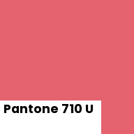 Color chip: Pantone 710 U