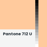 Color chip: Pantone 712 U