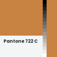 Color chip: Pantone 722 C