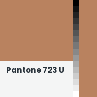Color chip: Pantone 723 U