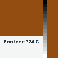 Color chip: Pantone 724 C