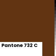 Color chip: Pantone 732 C