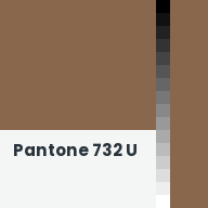 Color chip: Pantone 732 U