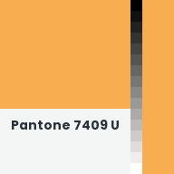 Color chip: Pantone 7409 U