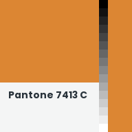 Color chip: Pantone 7413 C