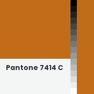 Color chip: Pantone 7414 C