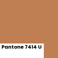 Color chip: Pantone 7414 U