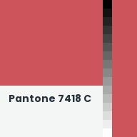 Color chip: Pantone 7418 C