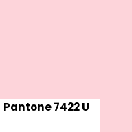 Color chip: Pantone 7422 U