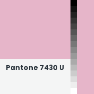 Color chip: Pantone 7430 U