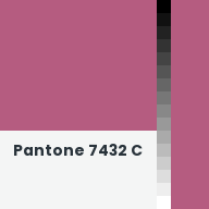 Color chip: Pantone 7432 C