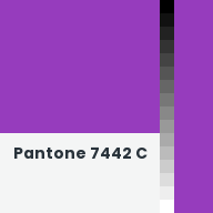 Color chip: Pantone 7442 C