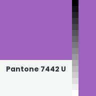 Color chip: Pantone 7442 U