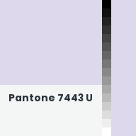 Color chip: Pantone 7443 U