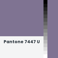 Color chip: Pantone 7447 U