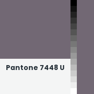 Color chip: Pantone 7448 U