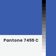 Color chip: Pantone 7455 C