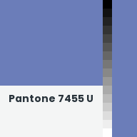 Color chip: Pantone 7455 U