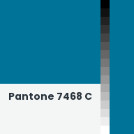 Color chip: Pantone 7468 C