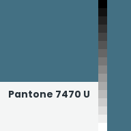 Color chip: Pantone 7470 U