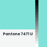 Color chip: Pantone 7471 U