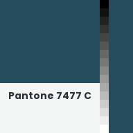 Color chip: Pantone 7477 C