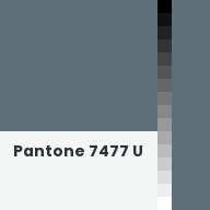 Color chip: Pantone 7477 U