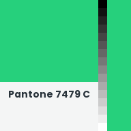 Color chip: Pantone 7479 C