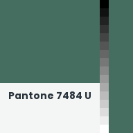Color chip: Pantone 7484 U