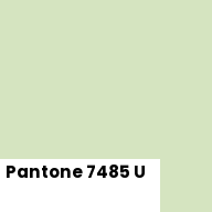 Color chip: Pantone 7485 U